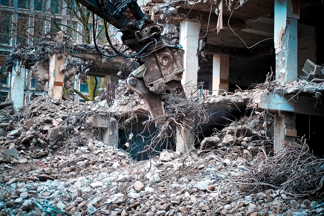 construction site, demolition, excavator-2159352.jpg
